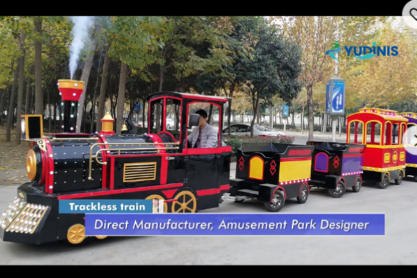 Small-size Electric Trackless Train for Shopping Mall